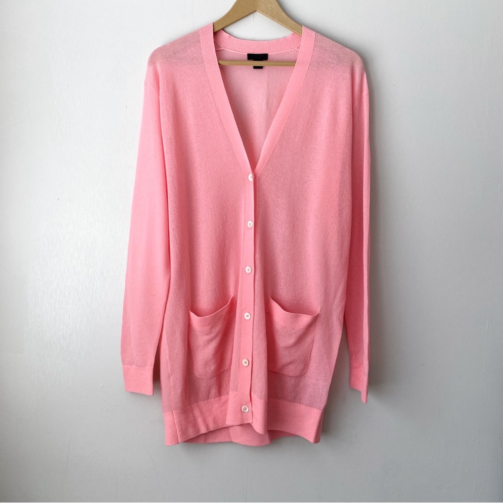J. Crew Pink Gauzy Women's Cardigan